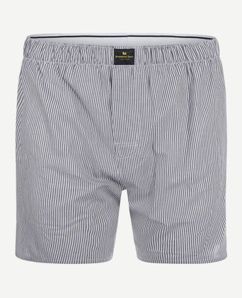 Steppin' Out boxershort Oxford streep donkerblauw