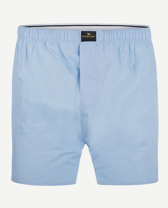 Boxershort poplin blauw