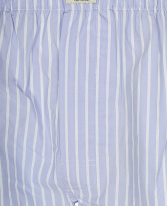 Steppin' Out boxershort poplin gestreept lichtblauw