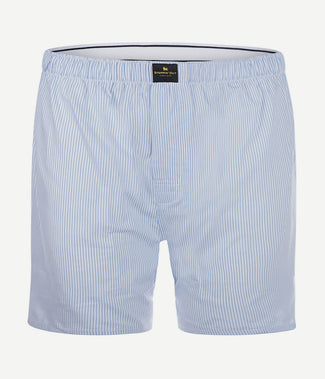 Steppin' Out boxershort poplin gestreept lichtblauw Steppin' Out boxershort poplin gestreept lichtblauw