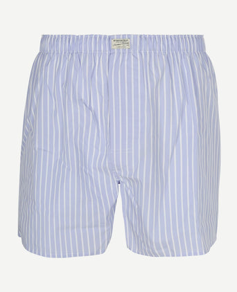 Steppin' Out boxershort poplin gestreept lichtblauw