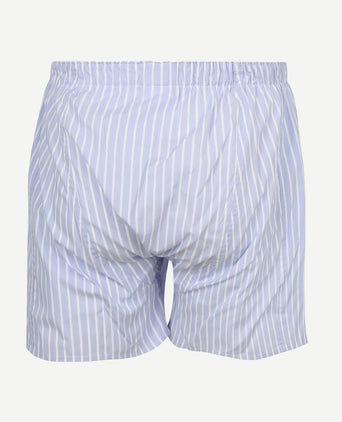 Steppin' Out boxershort poplin gestreept lichtblauw
