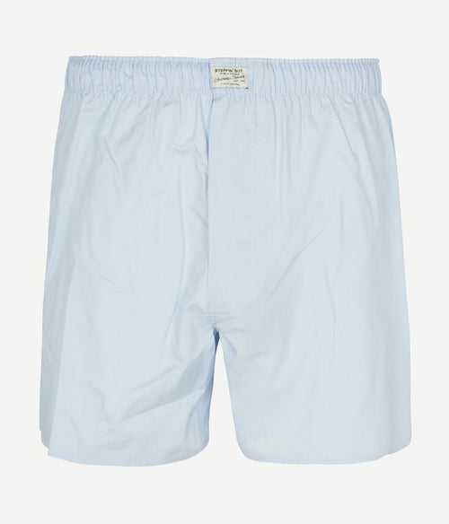 Steppin' Out boxershort poplin solid licht blauw