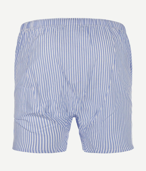 Steppin' Out boxershort poplin streep blauw