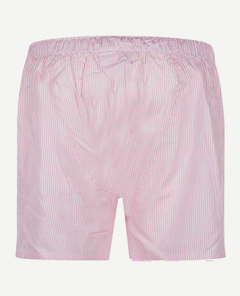 Steppin' Out boxershort poplin streep lichtroze