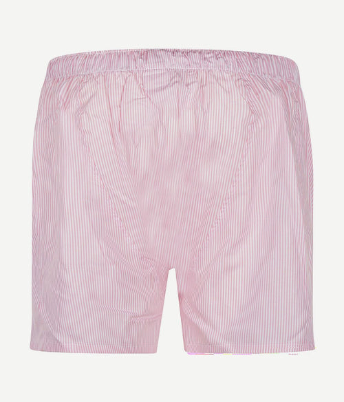 Steppin' Out boxershort poplin streep lichtroze