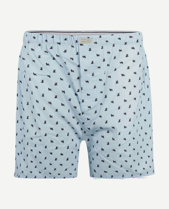 Boxershort print leeuw lichtblauw