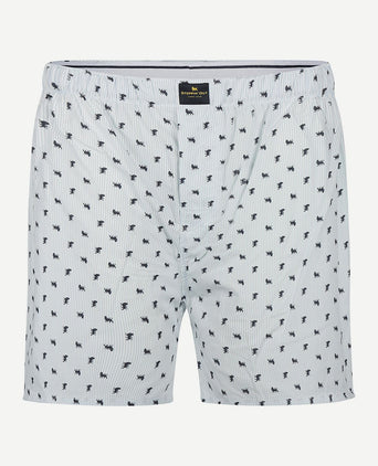 Boxershort print lichtblauw