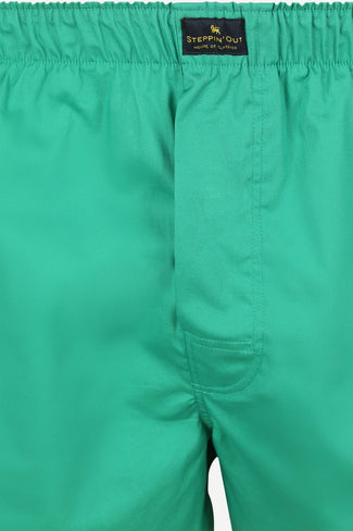 Steppin' Out boxershort racing green poplin Steppin' Out boxershort racing green poplin