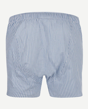 Steppin' Out boxershort ruit lichtblauw