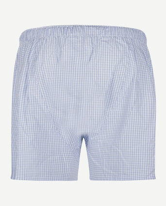 Steppin' Out boxershort ruit lichtblauw
