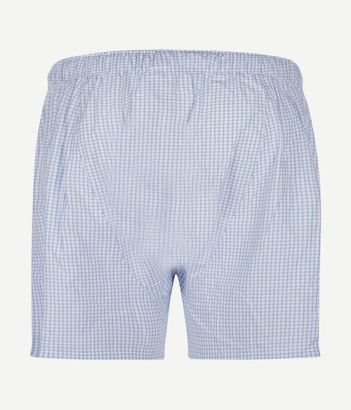 Steppin' Out boxershort ruit lichtblauw