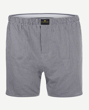 Steppin' Out boxershort ruit donkerblauw