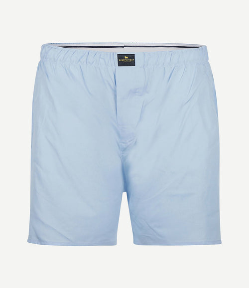 Boxershort solid poplin lichtblauw