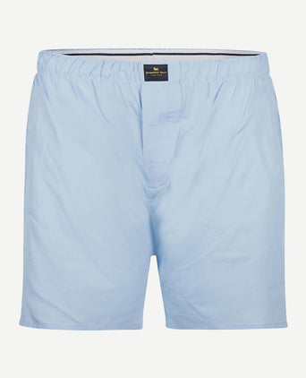 Boxershort solid poplin lichtblauw