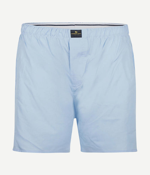 Steppin' Out boxershort solid poplin lichtblauw
