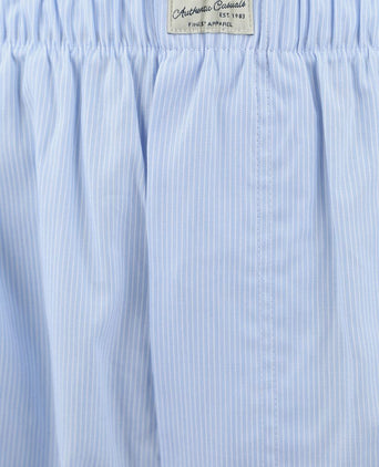 Boxershort streep lichtblauw