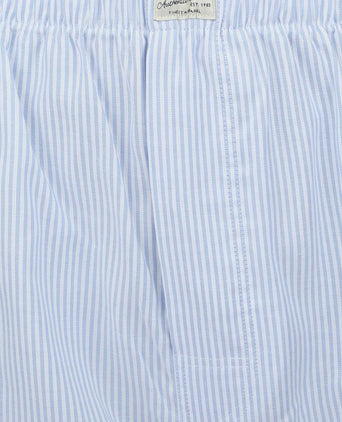 Boxershort striped Oxford blauw