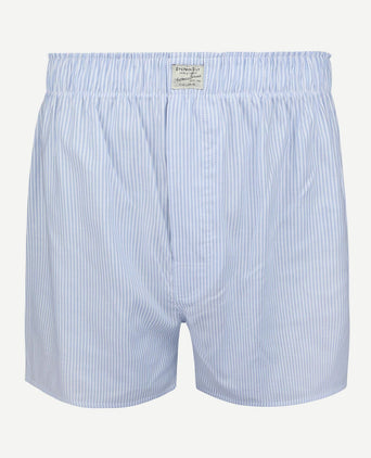 Boxershort striped Oxford blauw
