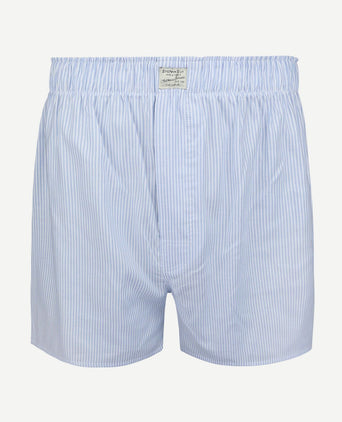 Boxershort striped Oxford blauw