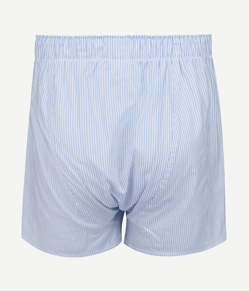 Steppin' Out boxershort striped Oxford blauw