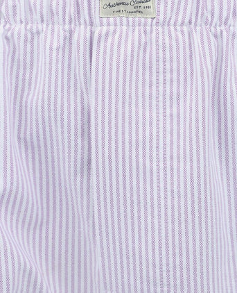 Boxershort striped Oxford paars