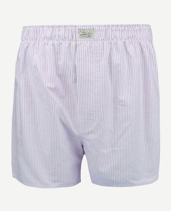 Boxershort striped Oxford paars