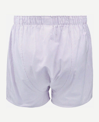 Boxershort striped Oxford paars