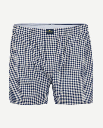 Boxershort vichy donkerblauw