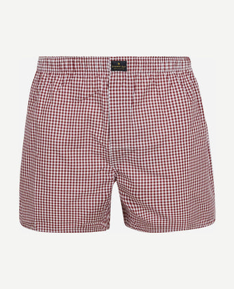 Boxershort vichy rood