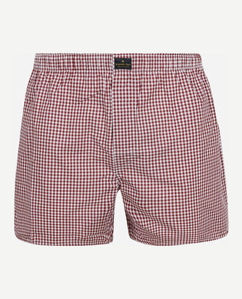 Boxershort vichy rood