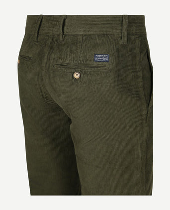 Steppin' Out chino flemm corduroy olive | Regular-fit