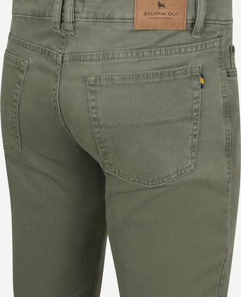 Broek 5-pocket johnson dark sage