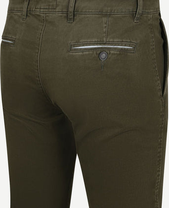 Steppin' Out chino northport dark olive | Slim-fit