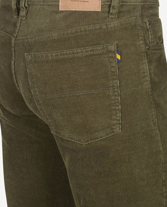 Corduroy broek johnson groen