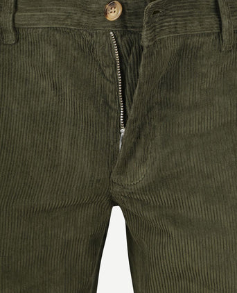 Chino flemm corduroy olive