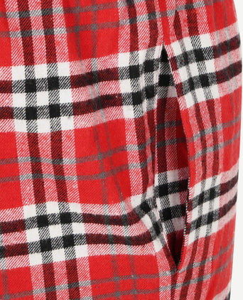 Loungebroek ruit rood