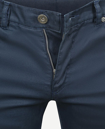 Broek bruno structured donkerblauw