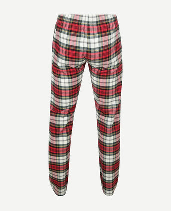 Loungebroek ruit rood