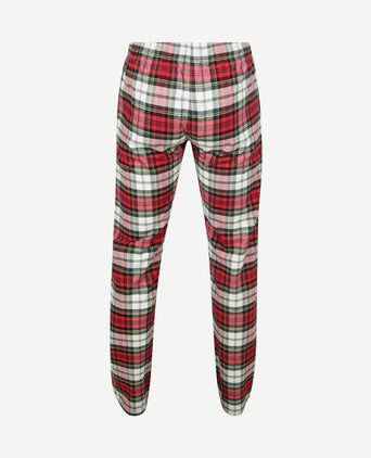 Loungebroek ruit rood