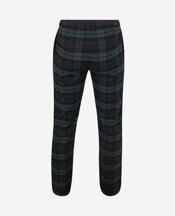 Loungebroek ruit donkerblauw groen
