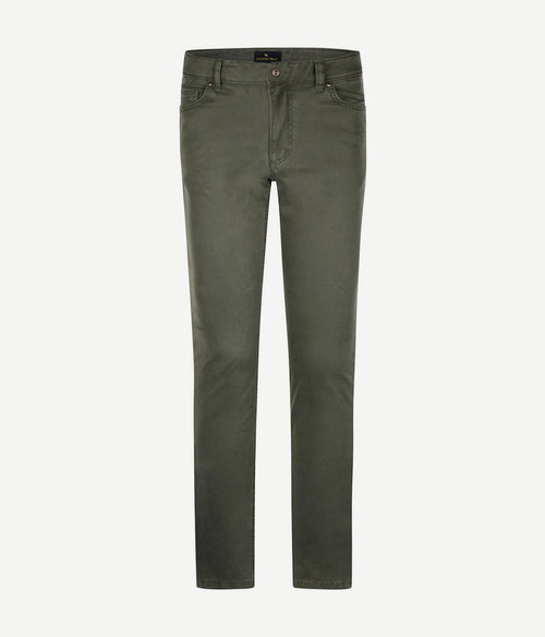 Steppin' Out broek 5-pocket johnson dark sage | Regular-fit