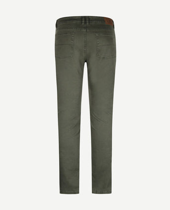 Steppin' Out broek 5-pocket johnson dark sage | Regular-fit