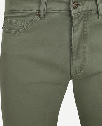 Steppin' Out broek 5-pocket johnson dark sage | Regular-fit
