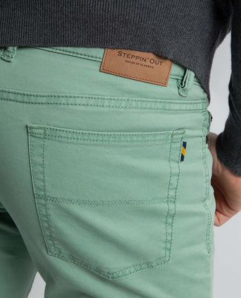 Broek 5-pocket johnson sage