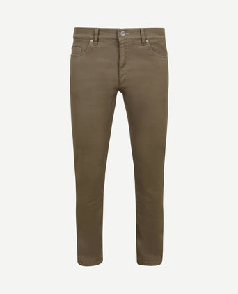 Broek 5-pocket johnson waffle kaki