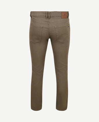 Broek 5-pocket johnson waffle kaki