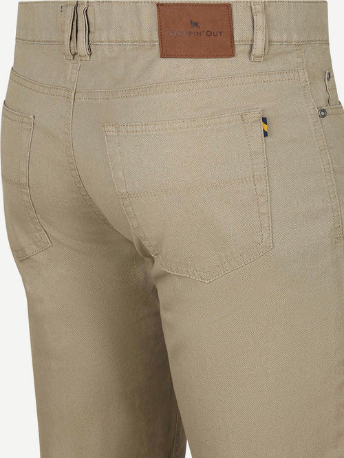 Broek bruno structured beige