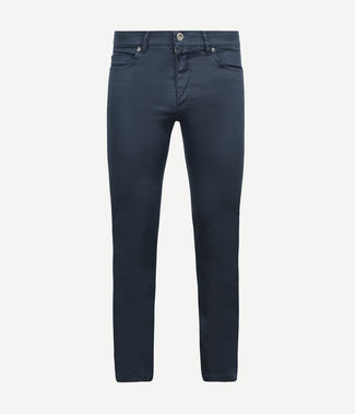 Broek bruno structured donkerblauw Broek bruno structured donkerblauw