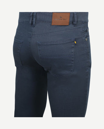 Broek bruno structured donkerblauw